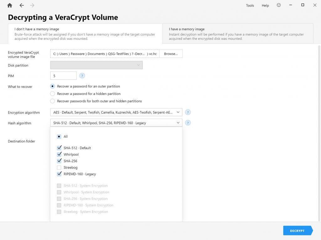 how to use veracrypt on a windows folder